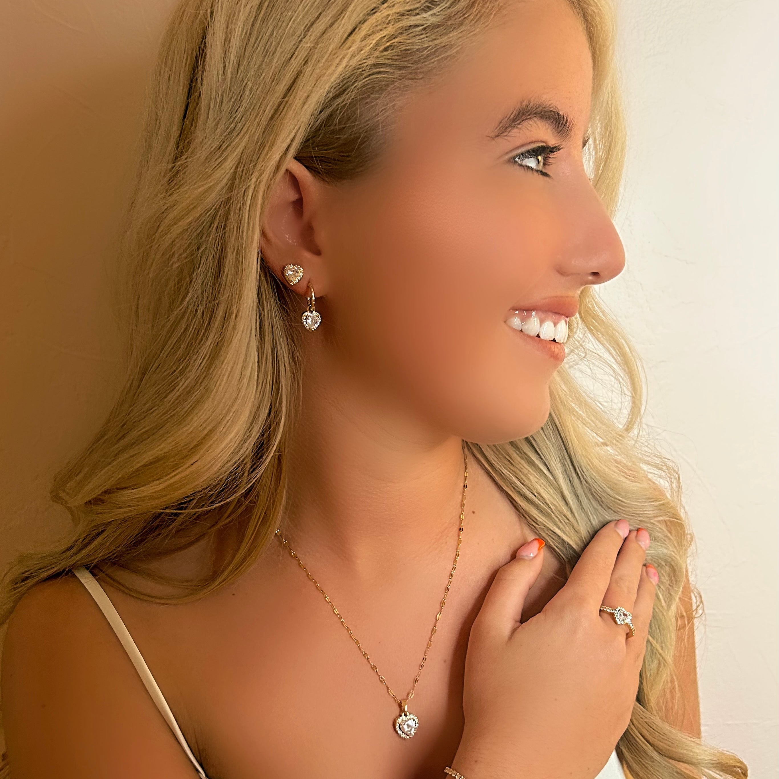 Gorge Malorge Diamond Heart Jewellery Set