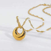 Gold Hoop Necklace