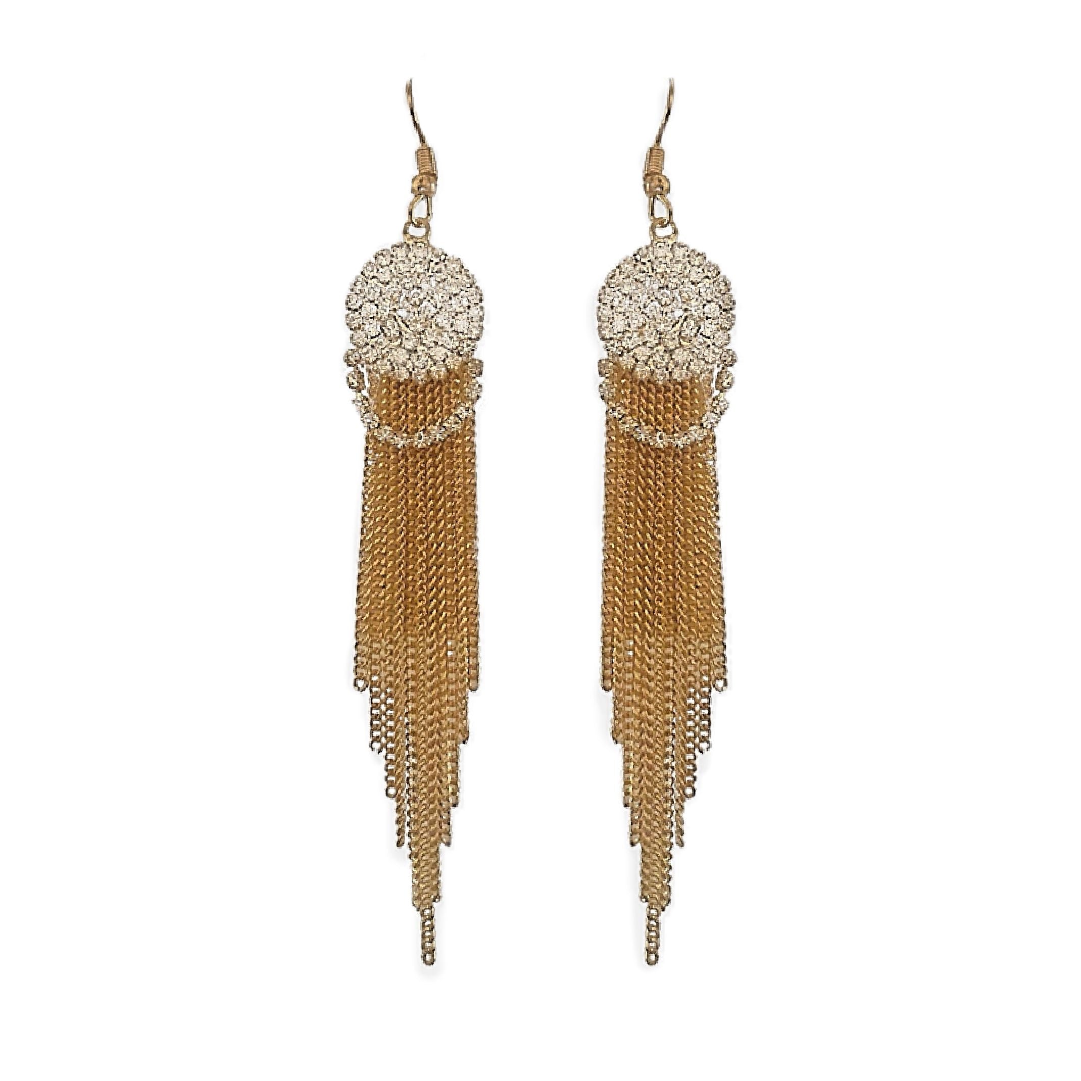 Sparkly fringe earrings