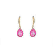 Pink Huggie Earrings 