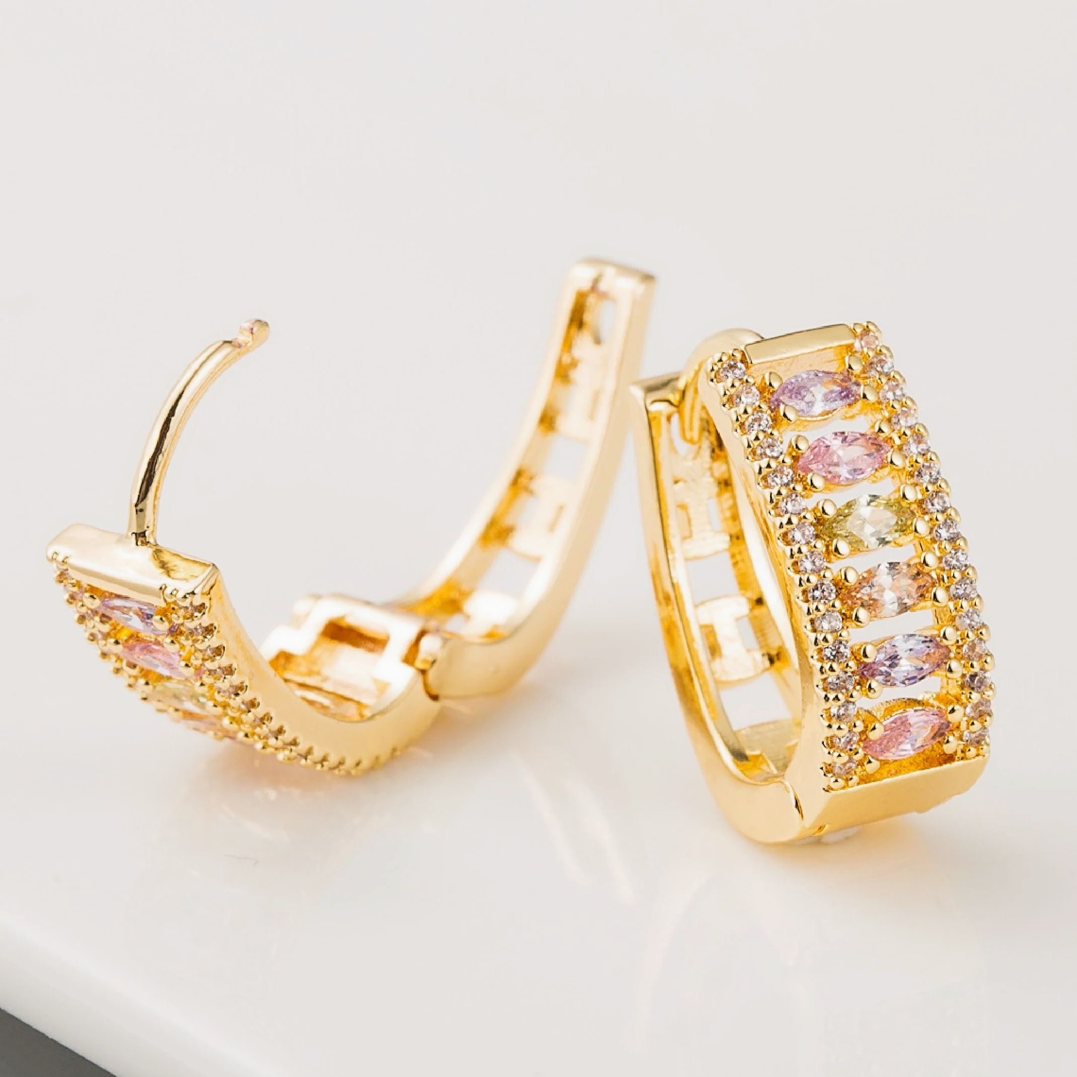 Gemstone earrings