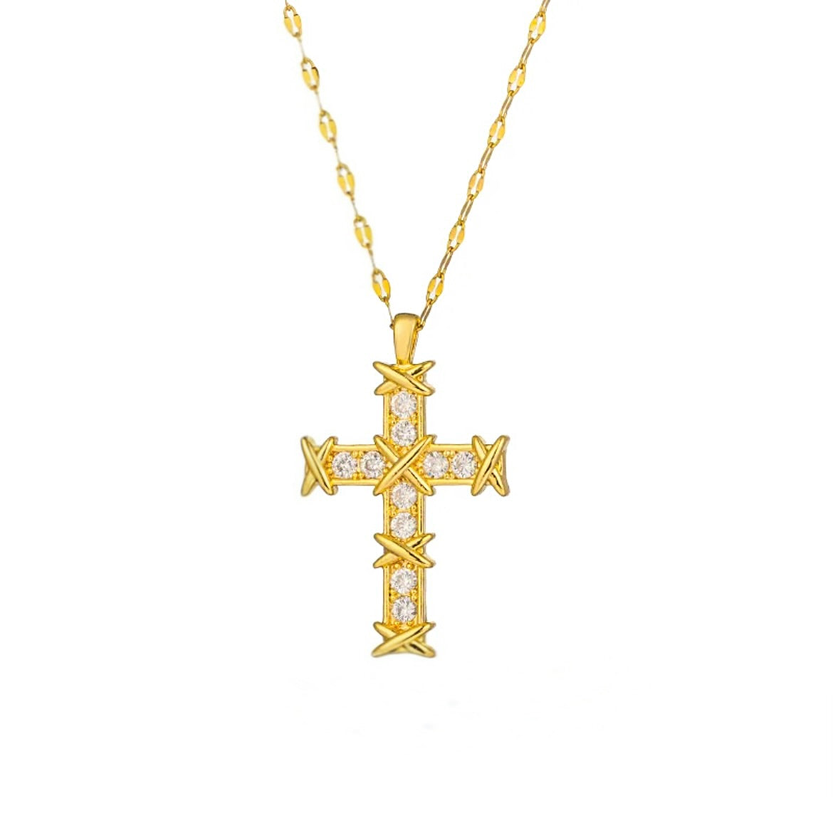 Xo cross necklace