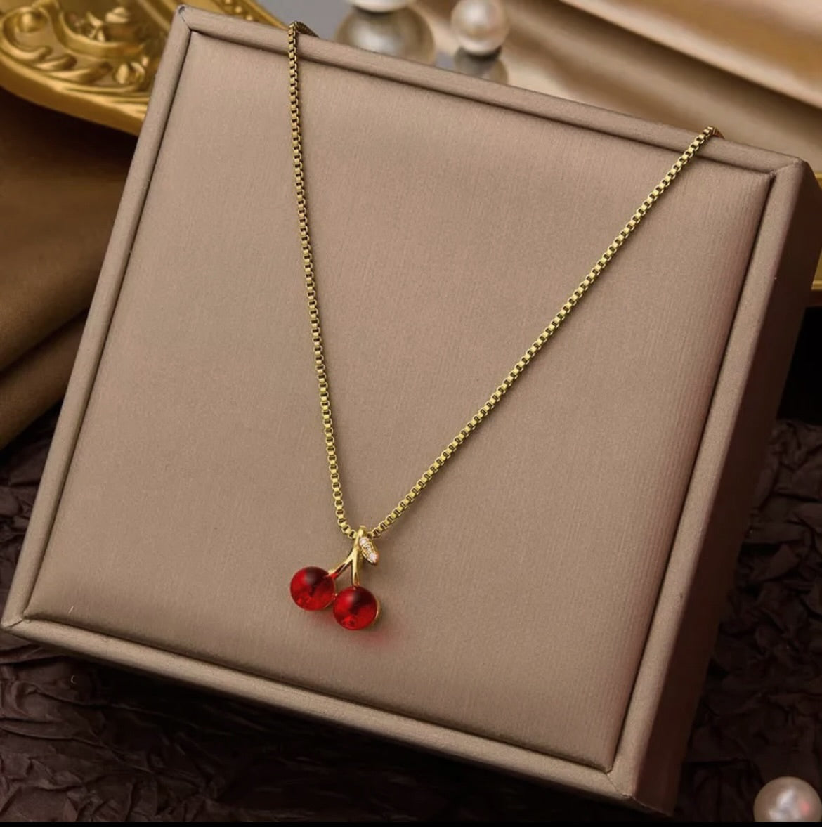 Cherry necklace