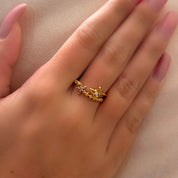 Butterfly flower ring