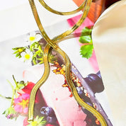 Gold Snakeskin statement necklace