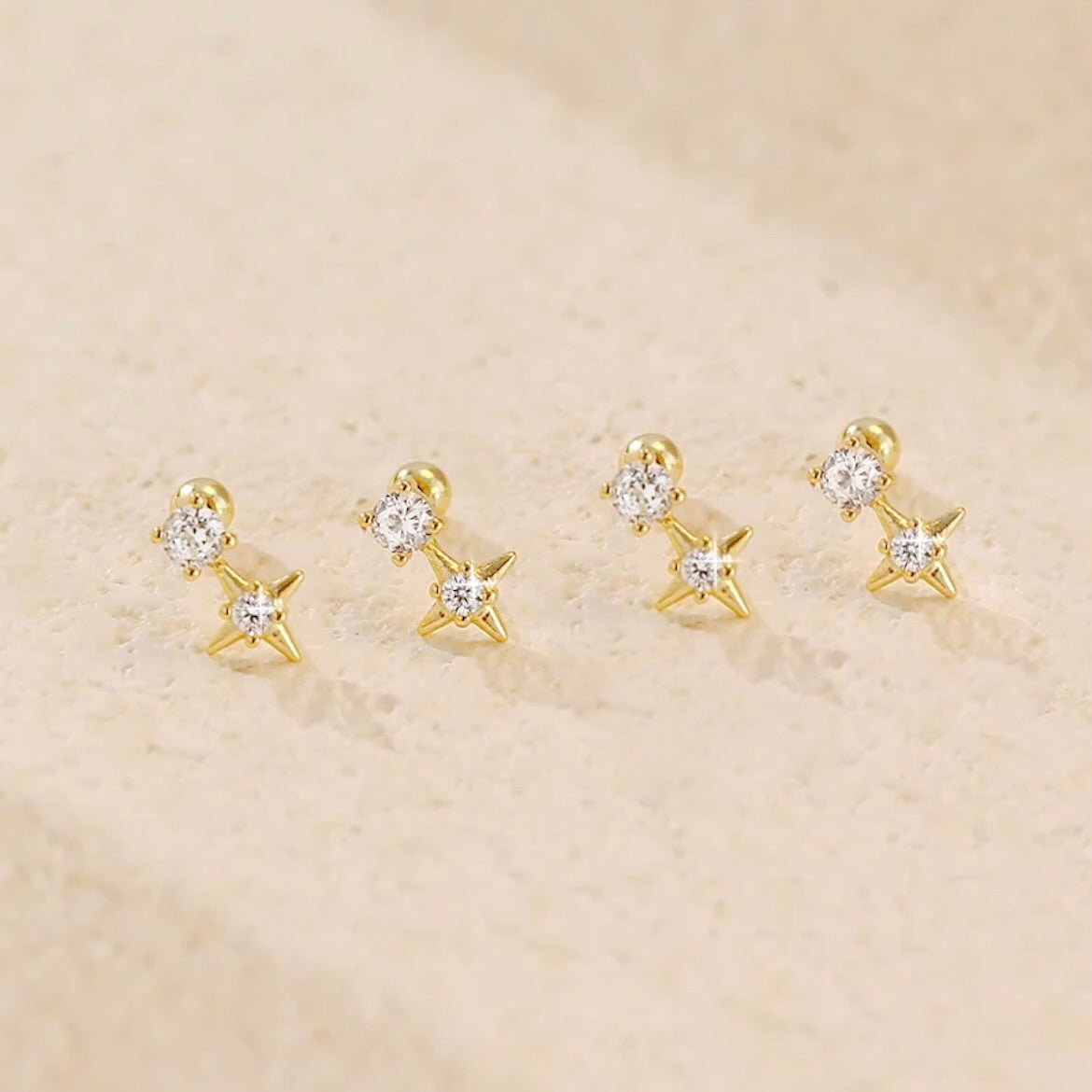Sparkling Star Earrings
