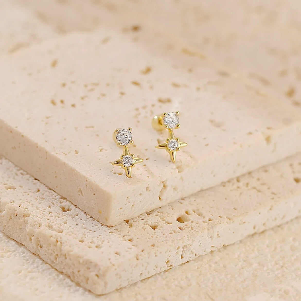 Sparkling Star Earrings