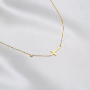 Dainty cross necklace