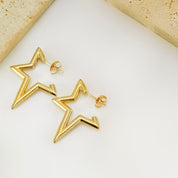 Statement star earrings