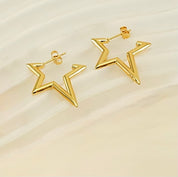 Statement star earrings