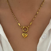 Gold summer charm necklace