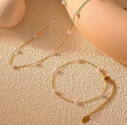Dainty pearl necklace