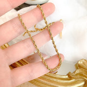 18k gold twist necklace