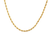 18k gold twist necklace