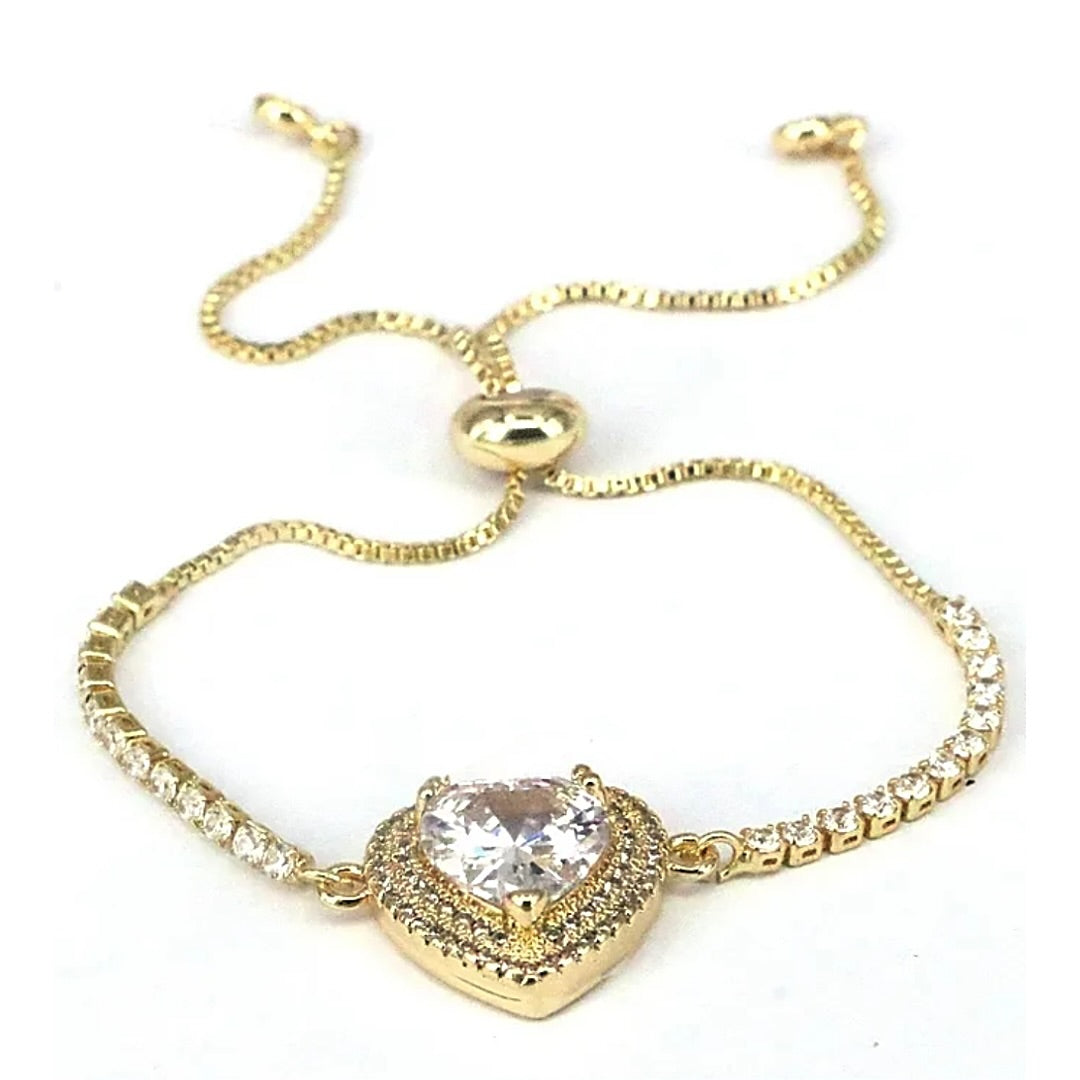 Diamond Heart Bracelet