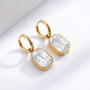 Diamond drop earrings