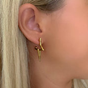 Statement star earrings