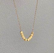 Gold Cube Necklace