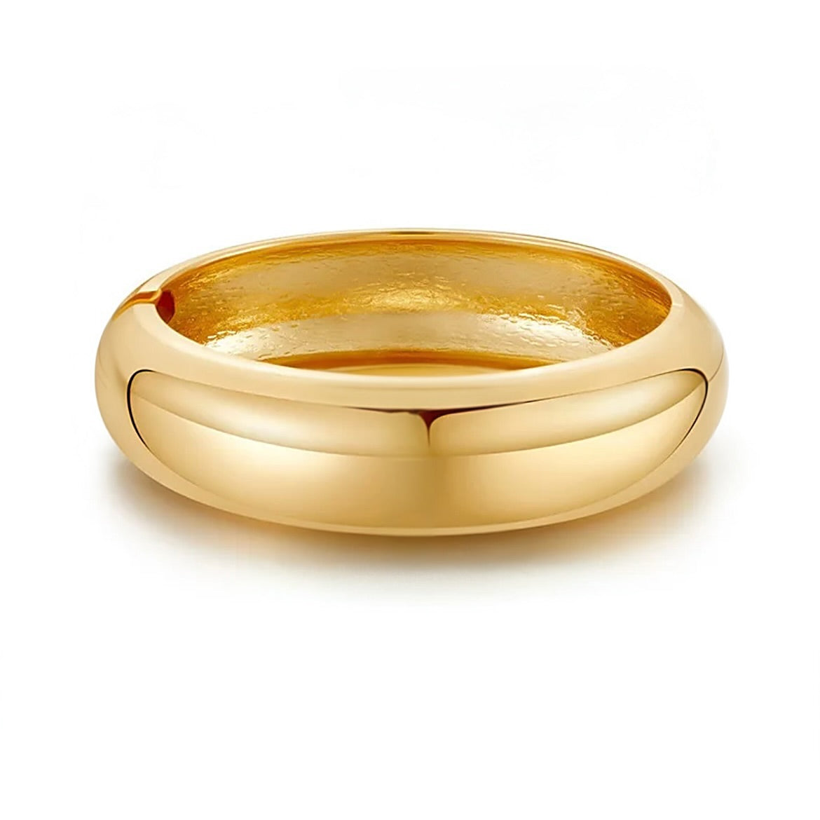 Chunky gold bangle