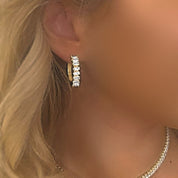 Diamond Hoop Earrings