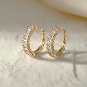 Diamond Hoop Earrings