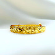 Gold bangle bracelet