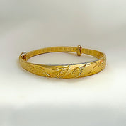 Gold bird bangle