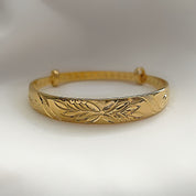 Gold leaf bangle