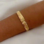 Gold leaf bangle