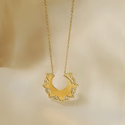 Gold creole necklace