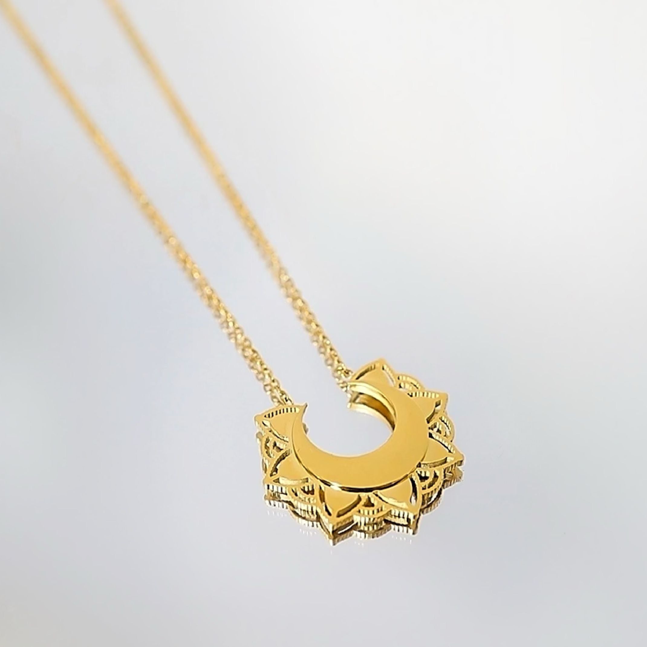 Gold creole necklace 