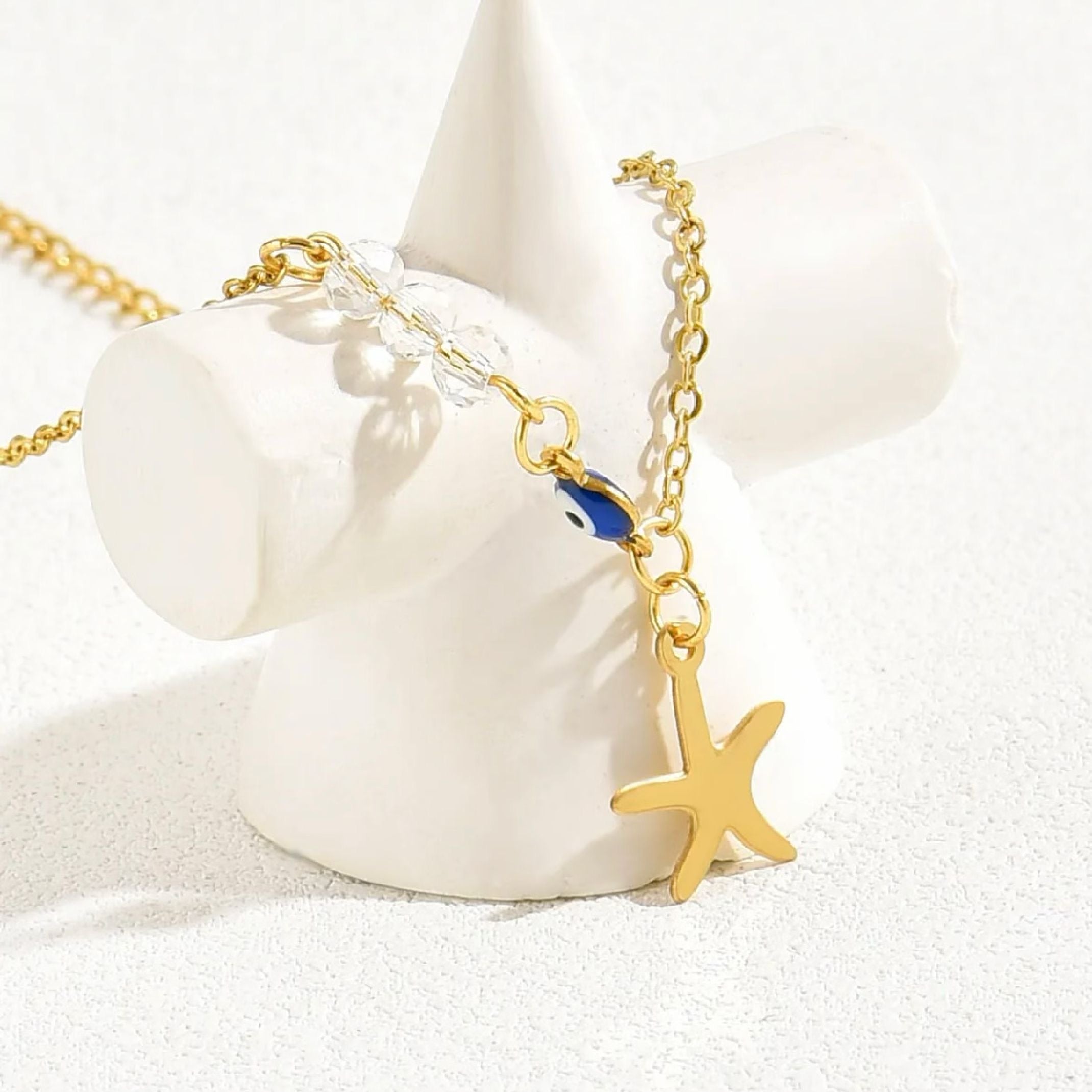 Evil eye anklet