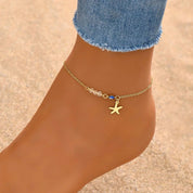 Evil eye anklet