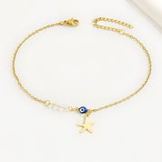 Evil eye anklet