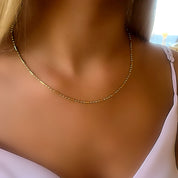 Gold bead chain