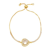 Diamond heart bracelet
