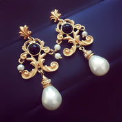 Vintage pearl earrings