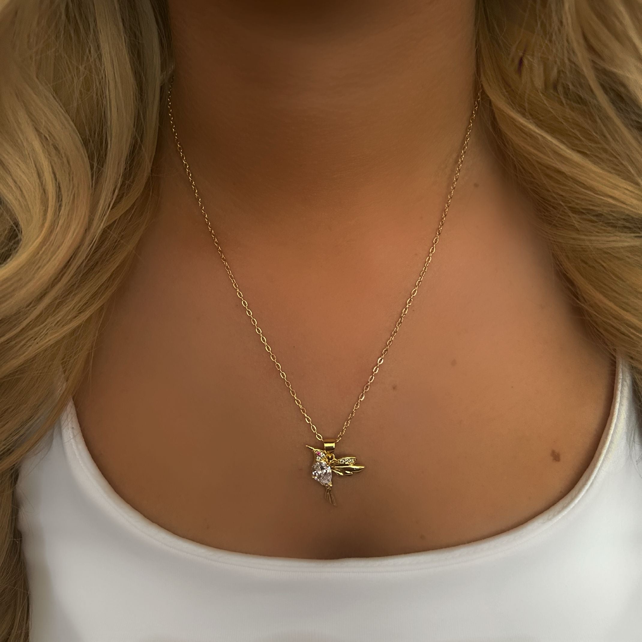 Hummingbird necklace