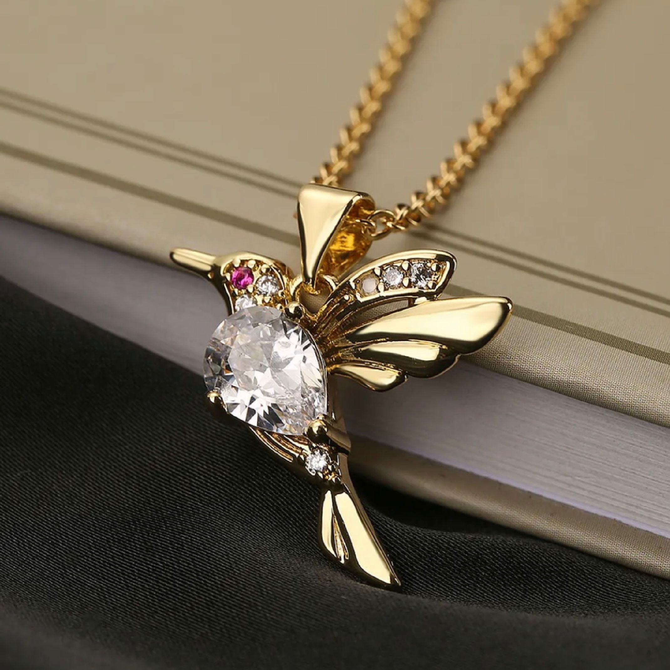 Hummingbird necklace