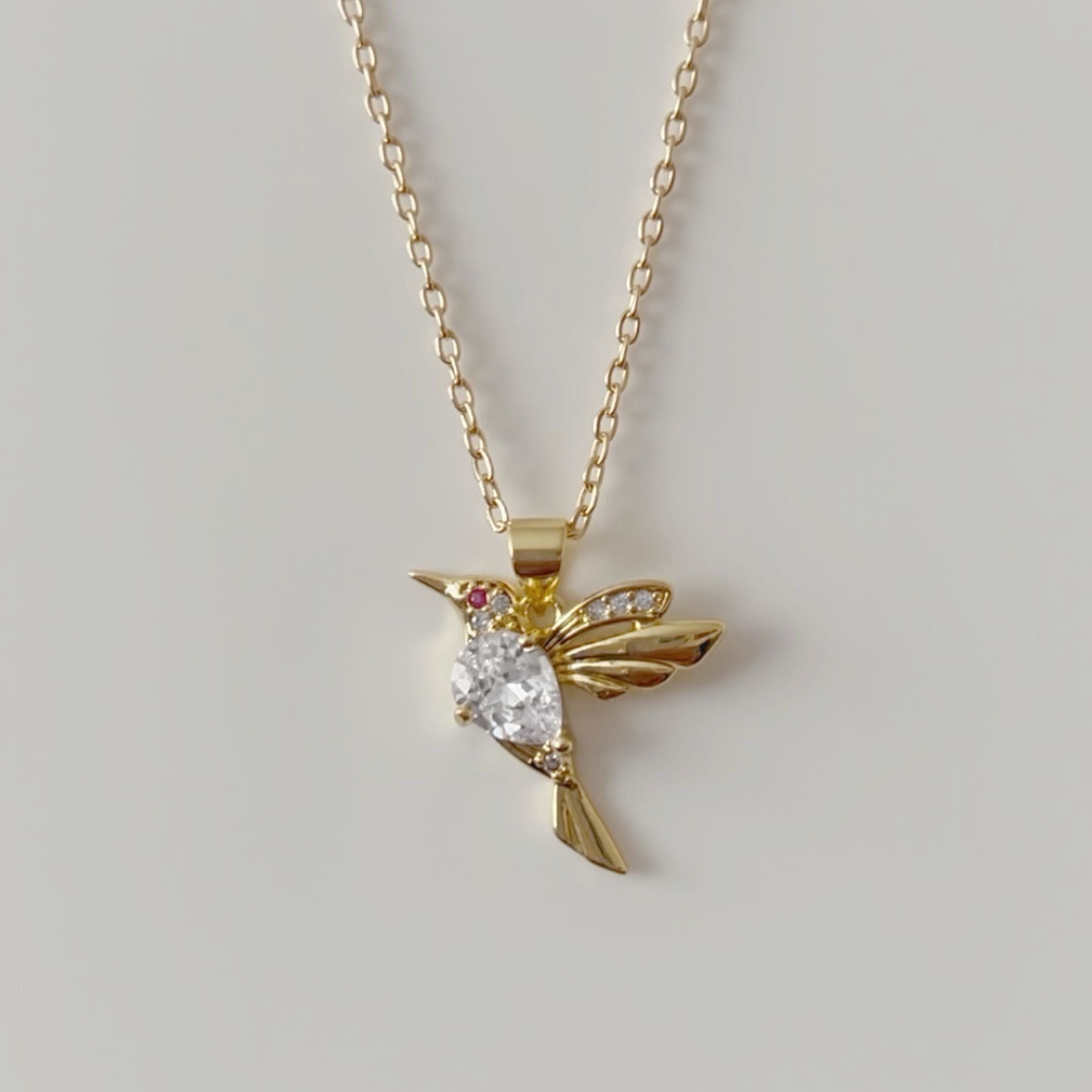 Hummingbird necklace