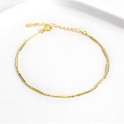 Gold bead bracelet