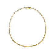 Dainty tennis necklace