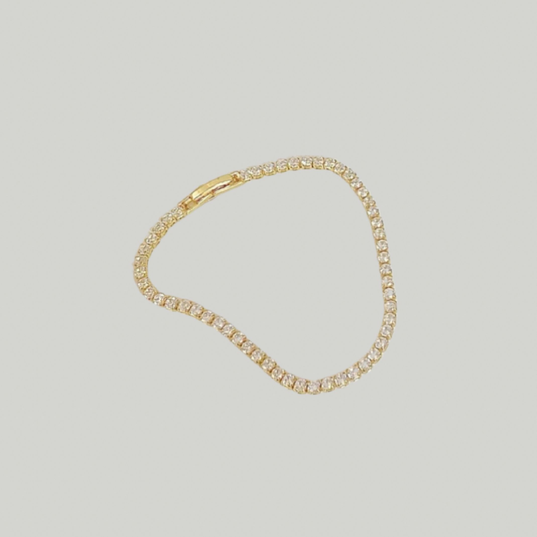 Dainty tennis bracelet
