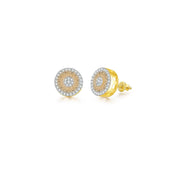 Gold Diamond Stud Earrings