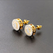 Gold Diamond Stud Earrings