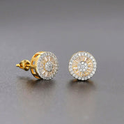 Gold Diamond Stud Earrings