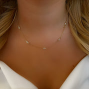 Dainty crystal necklace
