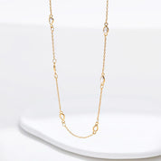 Dainty crystal necklace 