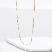 Dainty crystal necklace
