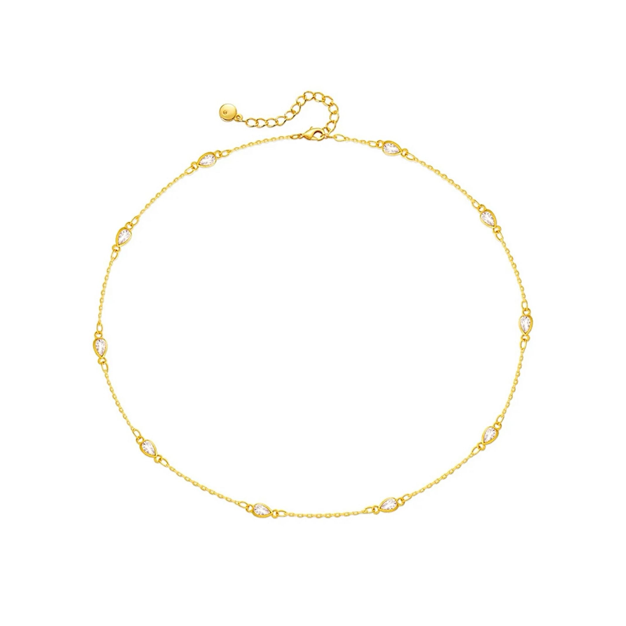 Dainty crystal necklace